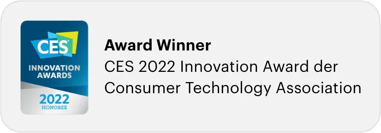 CES 2022 Innovation Award Auszeichnung