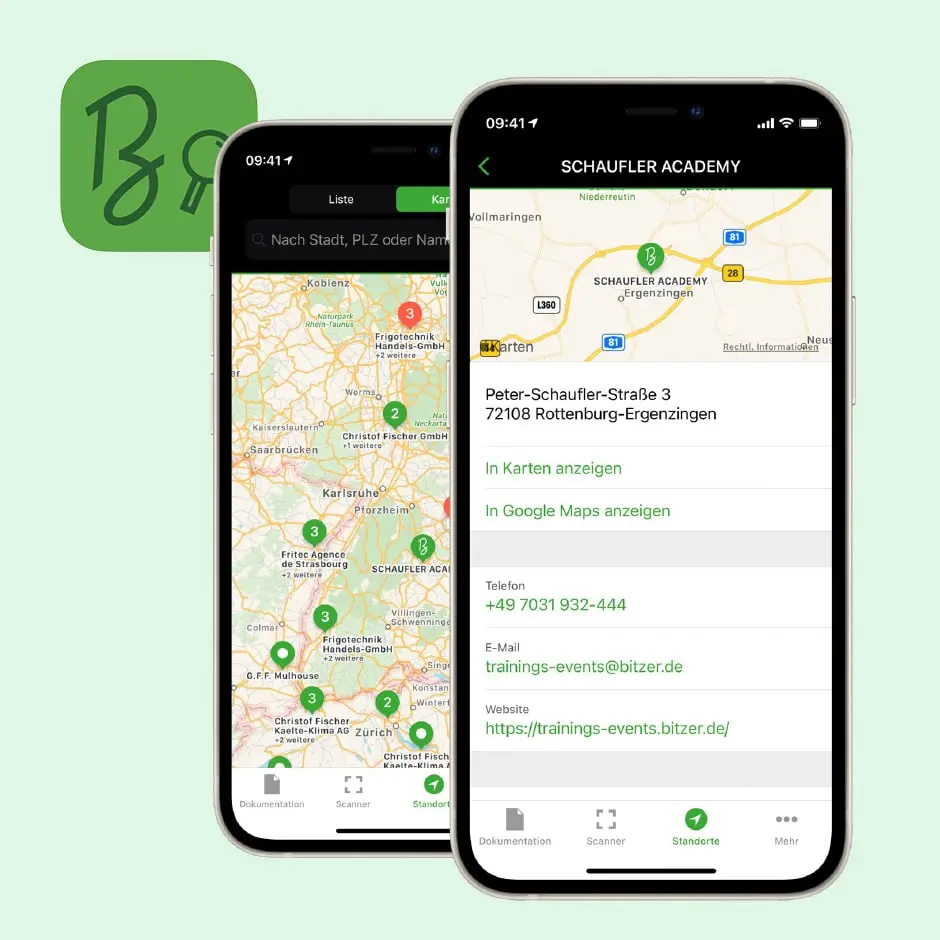 Die B-SPOT App für iOS/iPad und Android