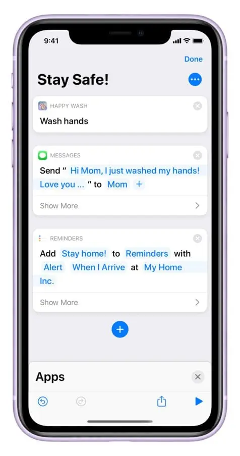 Bild des UI Designs der Happy Wash App – so macht nicht nur App entwickeln, sondern auch Hände waschen Spaß